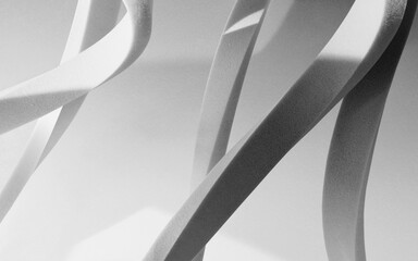Wave stripes for abstract background, studio shot photo, 3d illustration © Allusioni