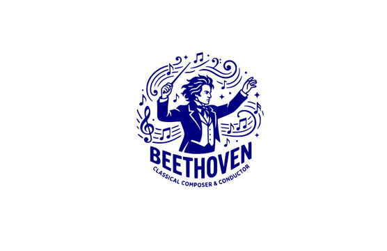 Beethoven Classical Composer Sticker