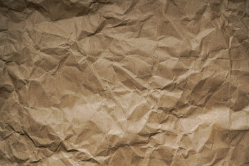 Fototapeta premium crumpled brown paper