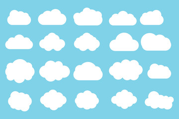 Fototapeta premium Rounded Cloud Collection