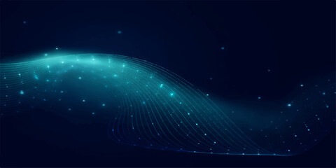 Abstract Blue Space Background with Stars Galaxy Universe Night Sky Wallpaper © RABBANU