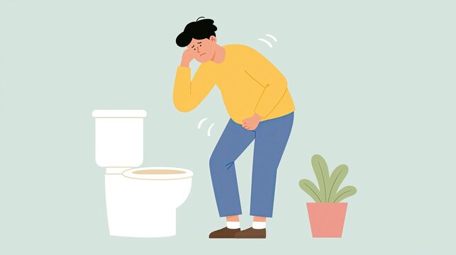Emergency situation: you have bloating and want to evacuate the guts, but the toilet is plugged! Can't use it, can't flush the toilet