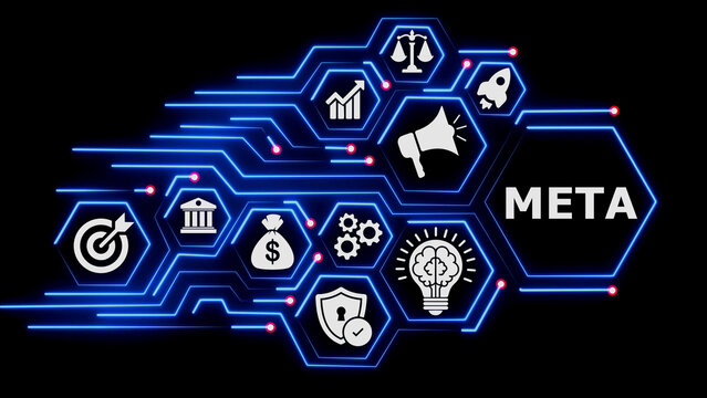 Digital metadata management concept for modern corporate systems.