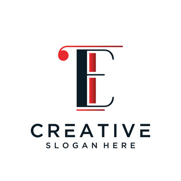 letters ET logo design. modern icon creative monogram inspiration - vector