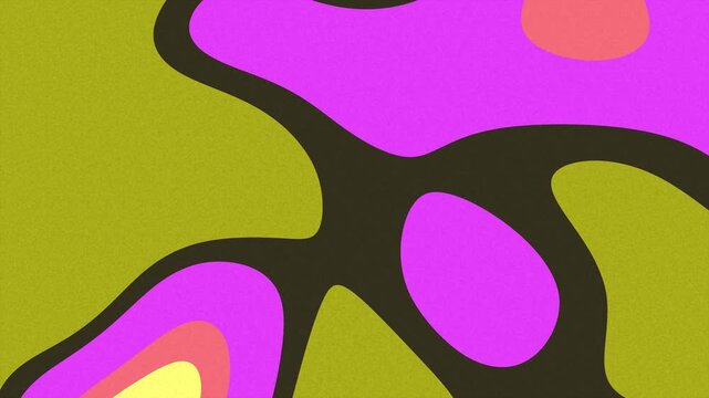Abstract organic shapes animation with vibrant colors and smooth transitions for modern design ideal for digital designs presentations websit ideal fo
