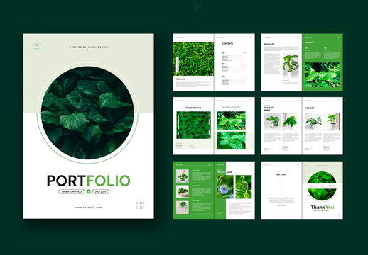 Green Portfolio Brochure Template