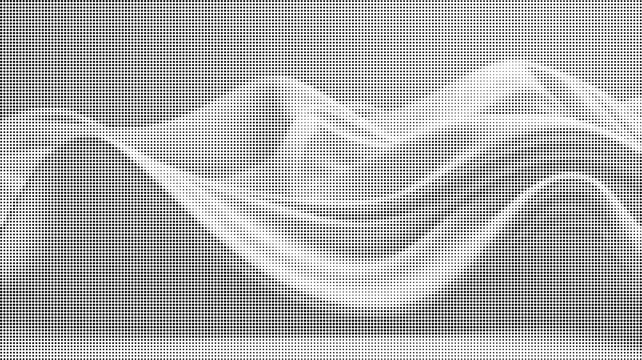 Abstract halftone pattern with black and white square pixel grid texture