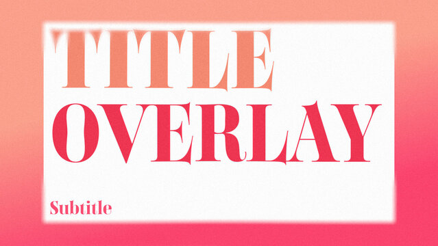 Motionline Header - Professional modern motion header title animation with dynamic typography for social media videos, promotional edits and branded digital content