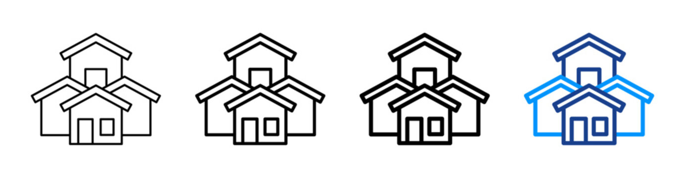 Housing Multiple Outline Collection Set