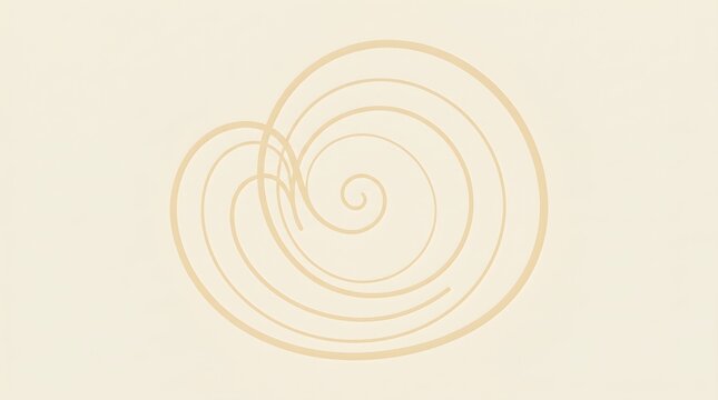 Abstract continuous line rumination concept