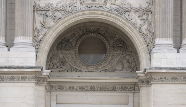 Classical/Neoclassical building fa&ccedil;ades, columns, pediments, Statues, Greco-Roman shapes and design, Ornaments... From this Architectural style inspired by Classical Antiquity. Mostly taken in Paris.