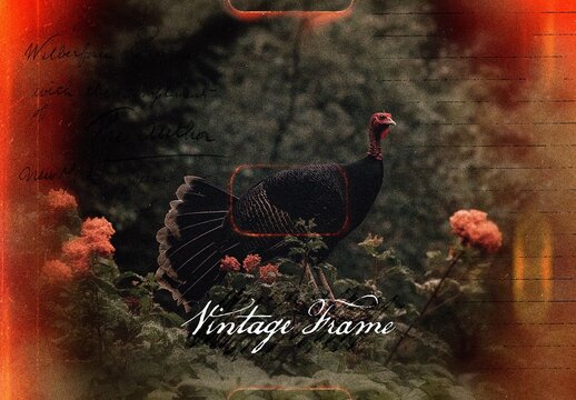 Leak Frame Vintage Photo Effect For Poster And Social Media Design