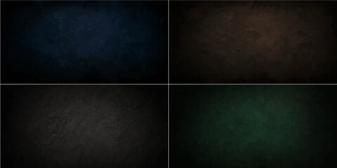 Dark dark blue grunge chalkboard texture background with vintage rough blackboard surface and empty worn chalk style pattern © pixel park
