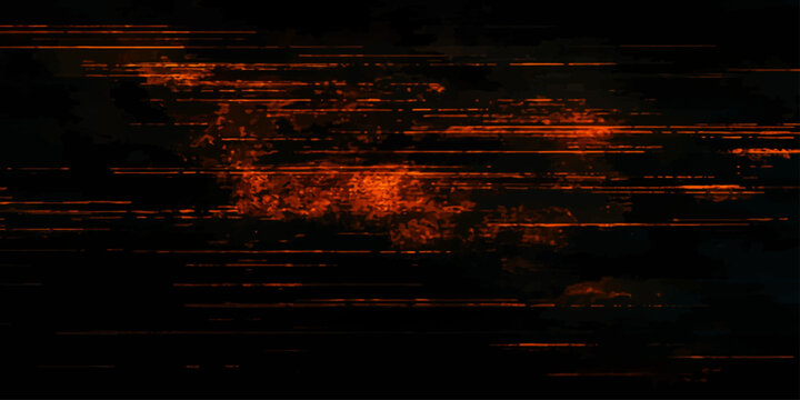 Abstract technology binary code background with glowing fire flames energy and motion effect artwork