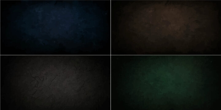 Dark dark blue grunge chalkboard texture background with vintage rough blackboard surface and empty worn chalk style pattern