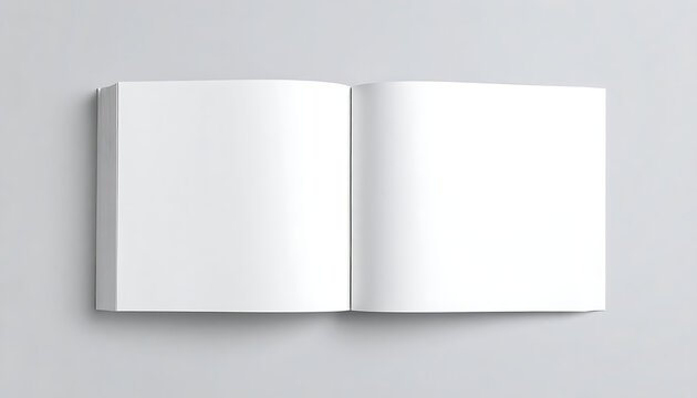 Blank Open Notebook With Empty Pages Ready for Creative Writing