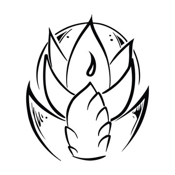 Cute healthy vegetable artichoke 