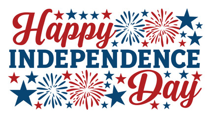 Obraz premium Independence vector illustration day celebration