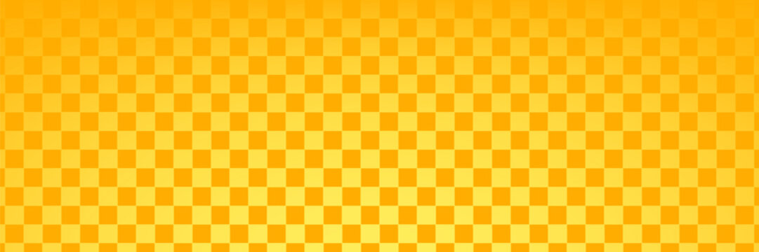 Yellow orange bitmap pixel texture. Dotted dither gradient pattern background. 8 bit halftone faded pop art gradation wallpaper. Vanishing raster video arcade game backdrop for banner, poster. Vector