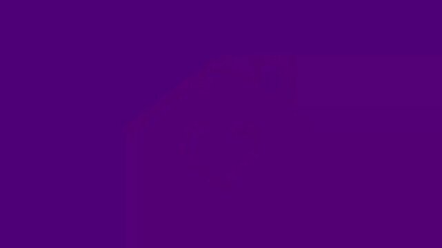 Residential Care and Support Logo icon animation on a Deep Magenta background