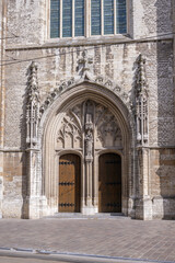 Fototapeta premium The Church of St. Nicholas is one of the oldest and most prominent monuments in the city of Ghent, Belgium.