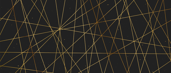 Straight random chaotic geometric lines form striking abstract vector pattern with irregular angles chaotic arrangement create bold monochrome texture creative contemporary illustration background. © Konstantin