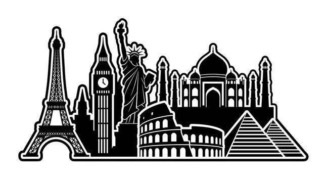 Famous landmarks of the world 1.