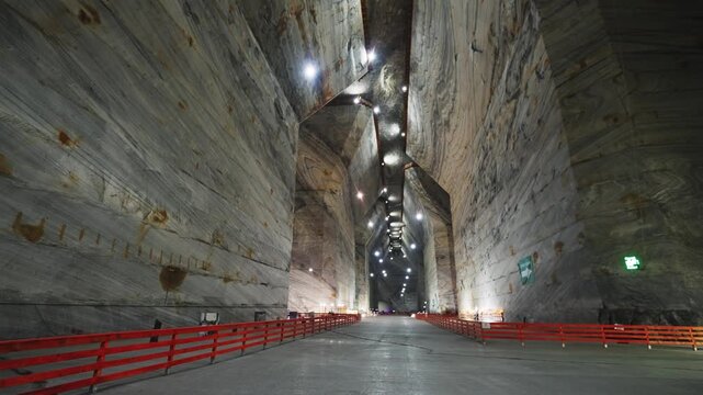 Slanic Prahova Unirea Salt Mine Romania: Vast Underground Hallway