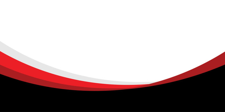 abstract red and blak business banner background with dynamic curves composition