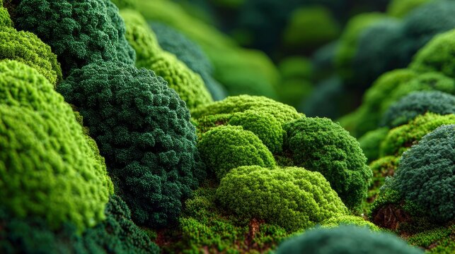 Green moss texture, soft forest floor carpet, vibrant nature background, macro plant detail, organic surface 