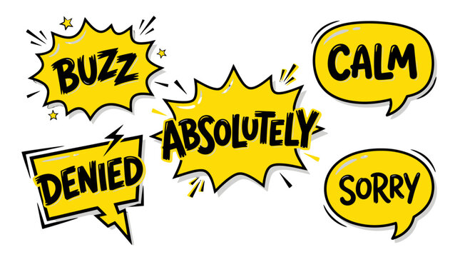 Comic callouts featuring Buzz Denied and Absolutely text.