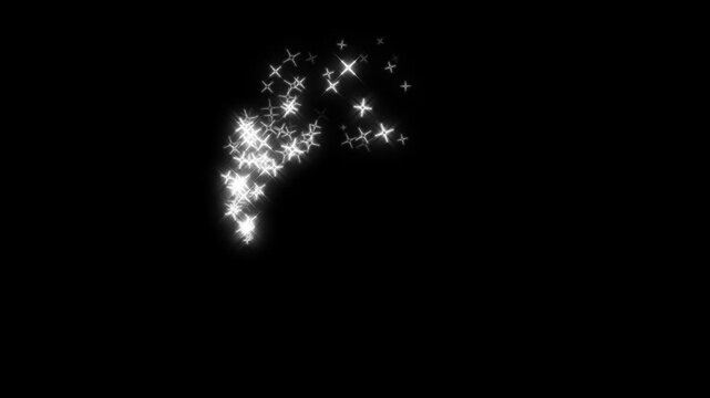 Abstract Green Glitter Ring Motion Background, Ultra HD Sparkling Light Particle Animation for Technology Intro, Reels Content & Cinematic animation video editing, black screen Background. 4k