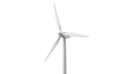 Modern wind turbine with three blades for sustainable energy production isolated on transparent background. © Png ProTeam