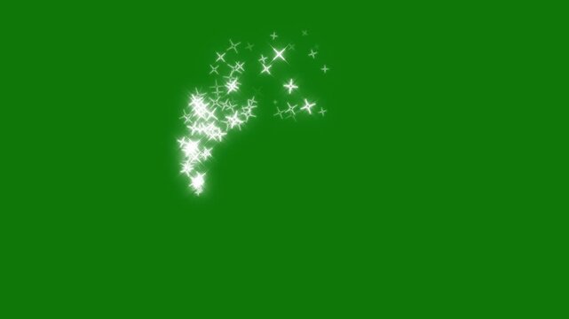 Abstract Green Glitter Ring Motion Background, Ultra HD Sparkling Light Particle Animation for Technology Intro, Reels Content & Cinematic animation video editing, green screen Background. 4k