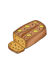 Banana Choco Cake Icon © fajar