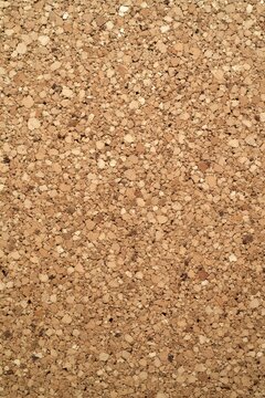 Close-up of a seamless corkboard texture with natural brown tones