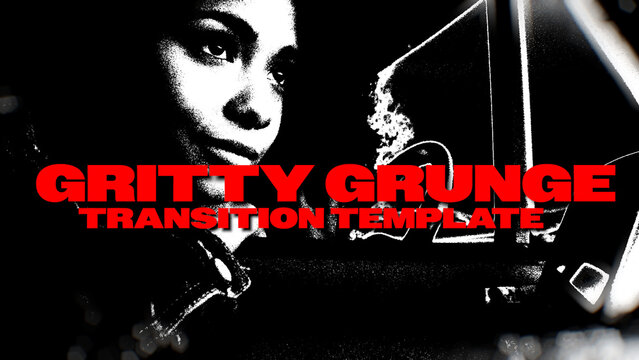 Gritty Grunge Swipe Transition Template