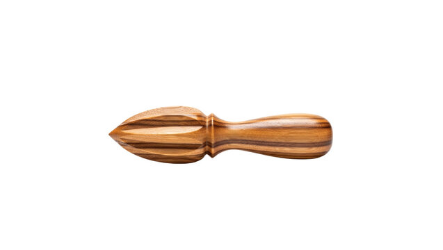 Wooden Citrus Lemon Squeezer Reamer Tool Isolated on Transparent Background