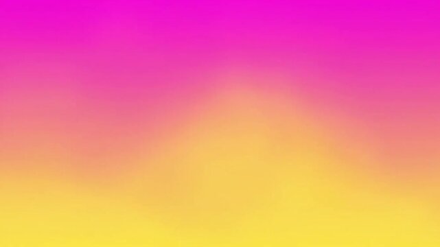Vibrant pink and yellow gradient background.
