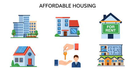 Fototapeta premium Affordable housing options for everyone available.