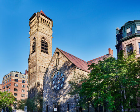 First Baptist Church in Boston, built in 1872 on Commonwealth Avenue, Boston, Massachusetts, New England