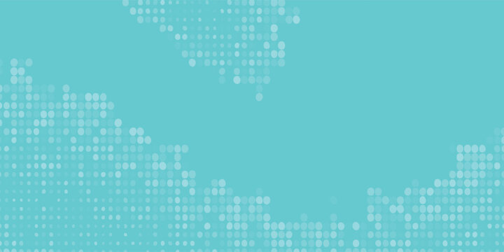 Abstract halftone dot pattern background light blue background, dot density gradient forms soft clusters, vol 2