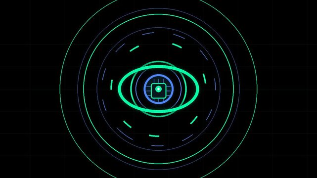 Secure Checkout Wallet Payment Approval Neon Vector Animation