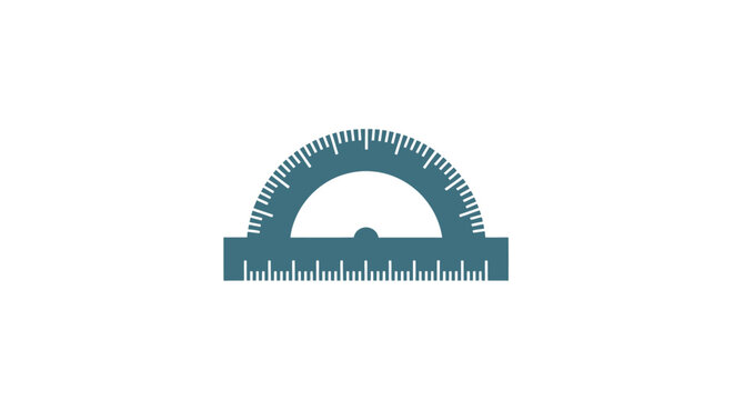 Protractor tool for measuring angles precisely.