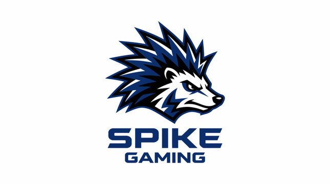 Spike Gaming Logo Hedgehog Head.