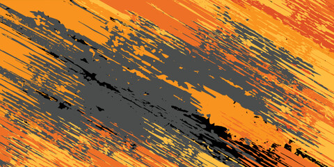 Sublimation jersey design vector brush modern grunge camouflage background paint splash splashes bold stripes brush orange stripes abstract. eps 10 © Samsul