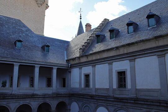 alcazar palace in segovia in spain 