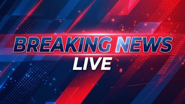 Dynamic Breaking News Live Motion Graphic Background