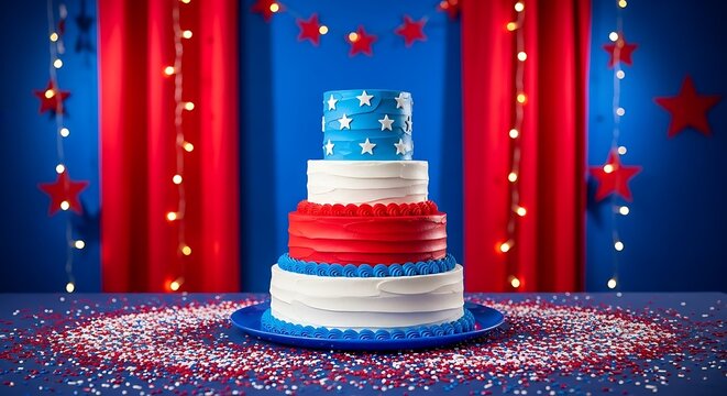 Patriotic 4th of july independence day cake decorating ideas
