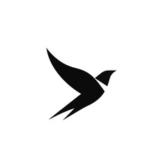 Naklejka premium Bird silhouette design illustration